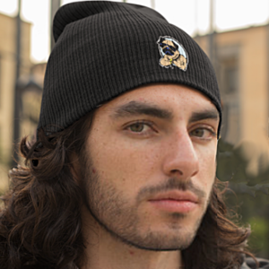 Otto Cap 82-480 Knit Beanie-Silver Logo
